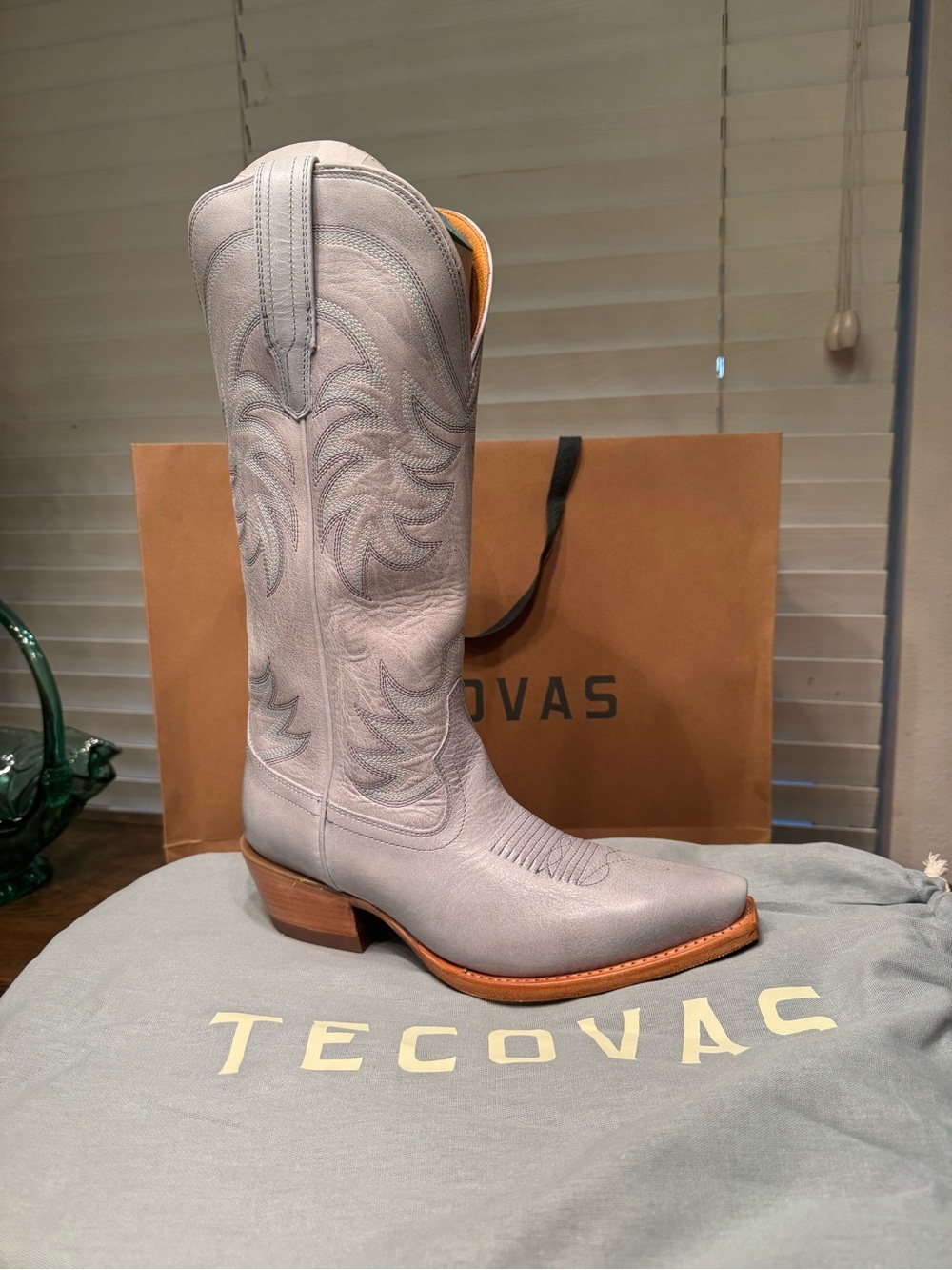 Tecovas Western Boots with Tan Heel Slate Blue - Vault Edition 2026 - Picture 4 of 5